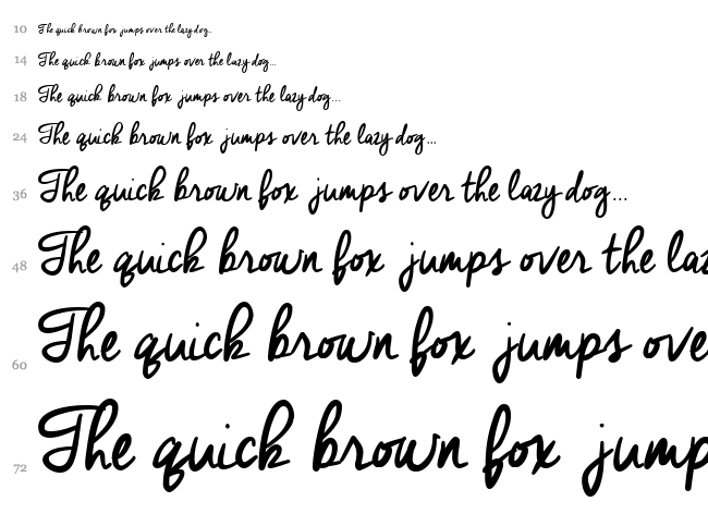 Cheddar Jack font waterfall
